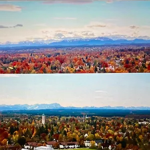 Alpen-panorama - Einzigartige Privatsuite Hoch Ueber Muenchen, 12tes Og, Alpenblick, Loggia, Whirlpool, 15 Minuten Zum Zentrum, Ruhe Und Erholung In Der Stadt Fuer Privat Und Geschaeftlich Reisende Privatunterkunft